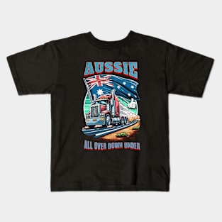 Australian Truck Driver Kids T-Shirt